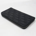 Dior Long Zip Wallet Oblique Zip Around Jacquard — view 2