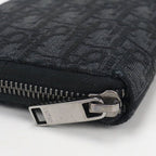 Dior Long Zip Wallet Oblique Zip Around Jacquard — view 4