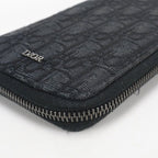 Dior Long Zip Wallet Oblique Zip Around Jacquard — view 9