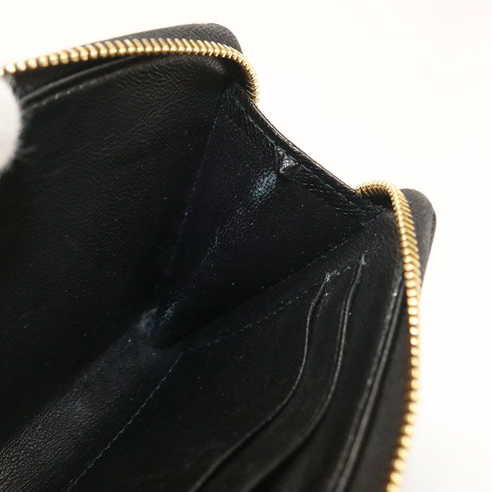 Prada Saffiano Leather Key Chain Coin Purse Calf — view 6