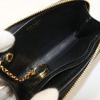 Prada Saffiano Leather Key Chain Coin Purse Calf — view 3