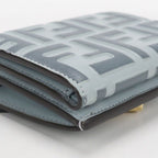 Fendi FF Diamond Trifold Wallet Calf — view 5