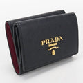 Prada Saffiano Trifold Wallet Calf