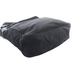 Prada Plate Nylon Shoulder Bag Black — view 4