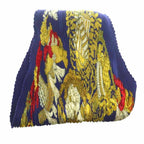 Hermes Chapeau Pleats Carre Plisse Scarf Silk Multicolor Blue Ivory SS — view 2