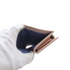 Gucci Double GG Marmont Wallet Bifold Bicolor Leather Pink Blue — view 6