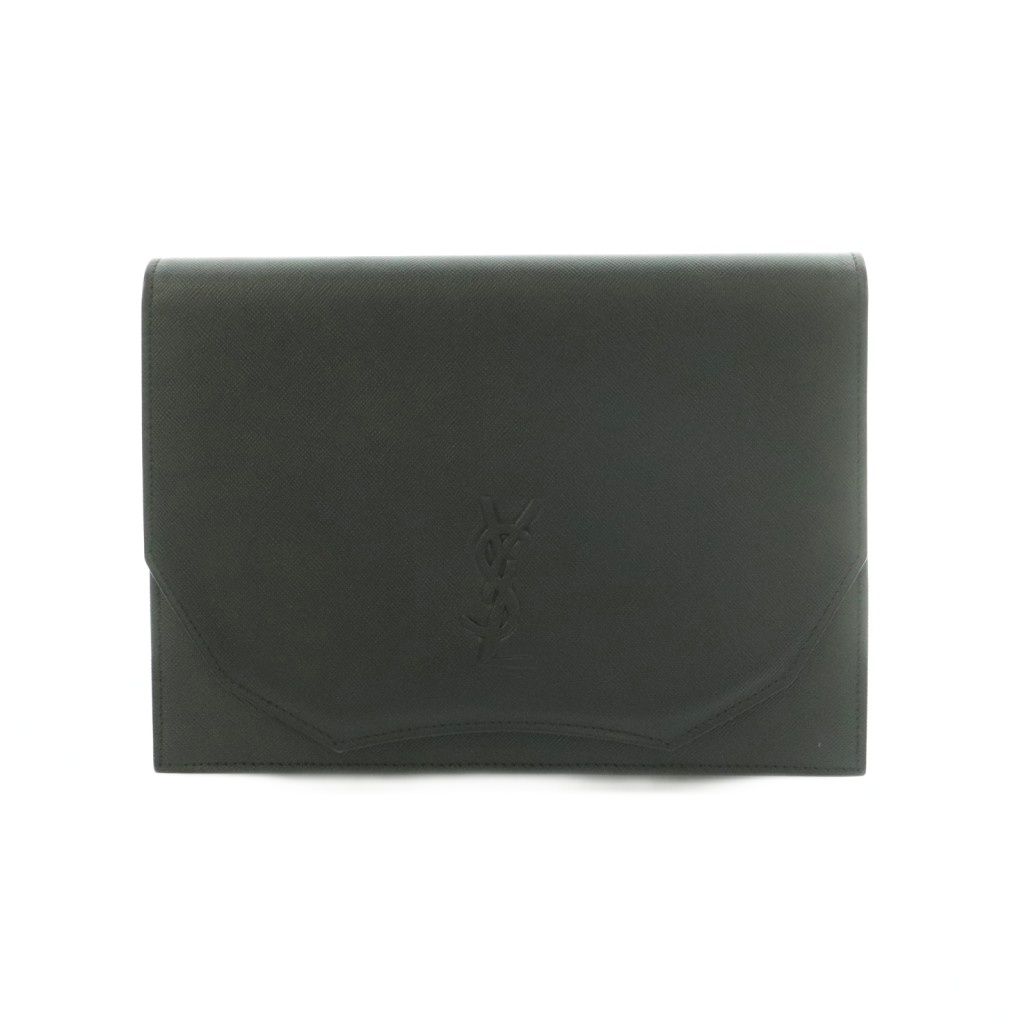 Saint Laurent Cassandra Clutch Flap Black Logo