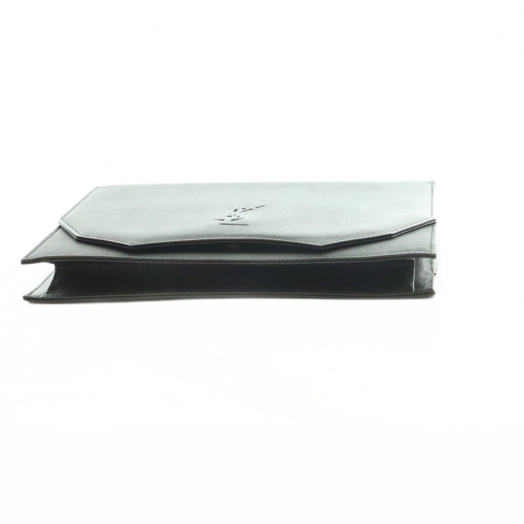 Saint Laurent Cassandra Clutch Flap Black Logo — view 4