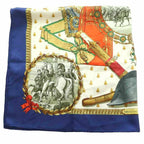 Hermes Napoleon Carre 90 Scarf Silk Multicolor Blue White SS — view 2