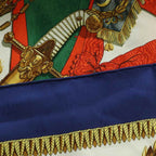 Hermes Napoleon Carre 90 Scarf Silk Multicolor Blue White SS — view 5