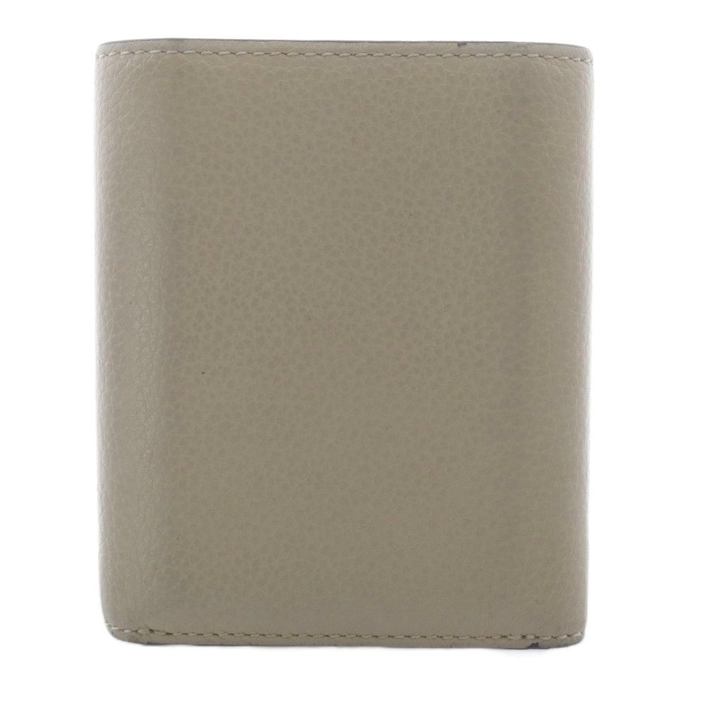 Loewe Trifold Wallet Anagram Leather Bicolor Beige Salmon Pink — view 2