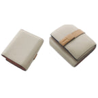 Loewe Trifold Wallet Anagram Leather Bicolor Beige Salmon Pink — view 9