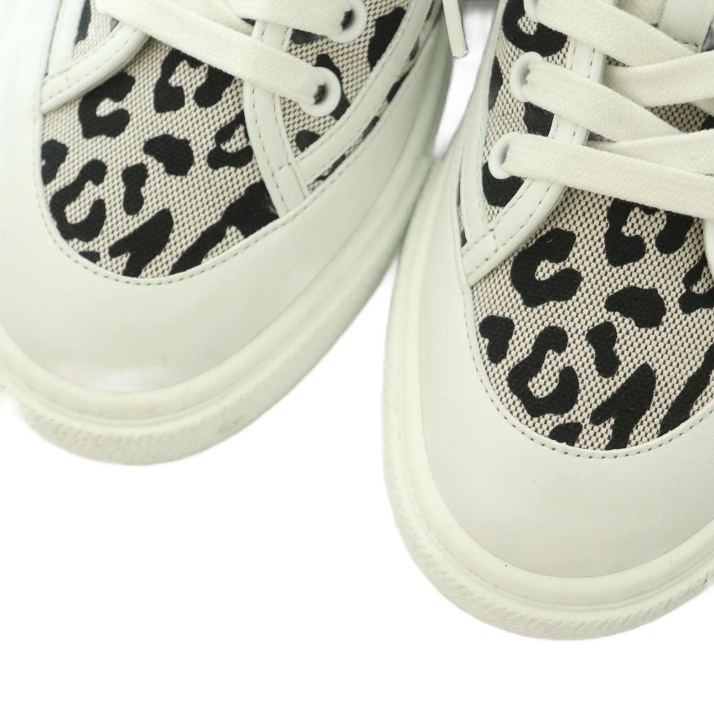 Hermes Sneakers Leopard Print 37..0 cm White Black — view 3