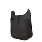 Hermes Shoulder Bag Evelyne 3 PM Black Gold Taurillon Clemence — view 2