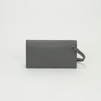 Hermes Kelly Pocket Wallet Madame Grismeyer Gray Silver Clutch — view 2