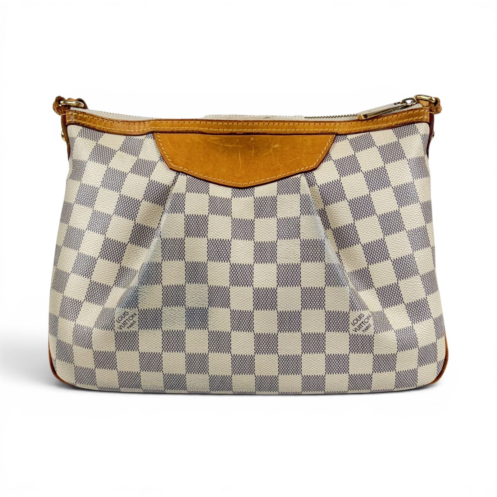 Louis Vuitton Syracuse PM Cross Belt Bag Damier Azur Leather — view 4