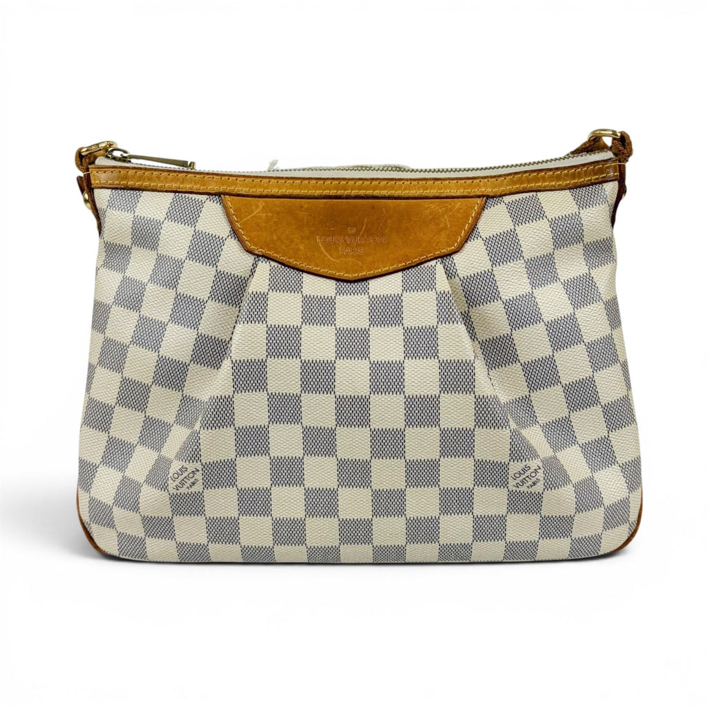 Louis Vuitton Syracuse PM Cross Belt Bag Damier Azur Leather — view 3