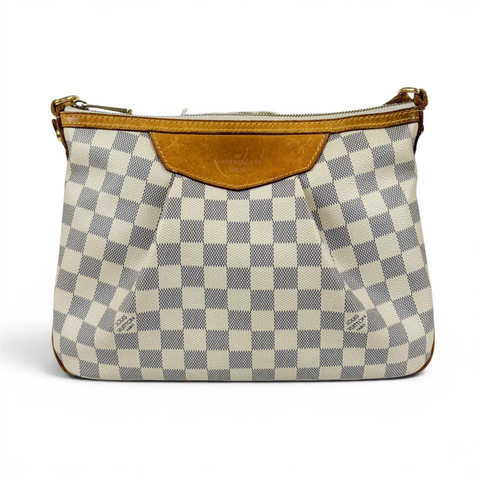 Louis Vuitton Syracuse PM Cross Belt Bag Damier Azur Leather — view 3