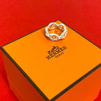 Hermes Enchainee Ring 925 Sterling Silver