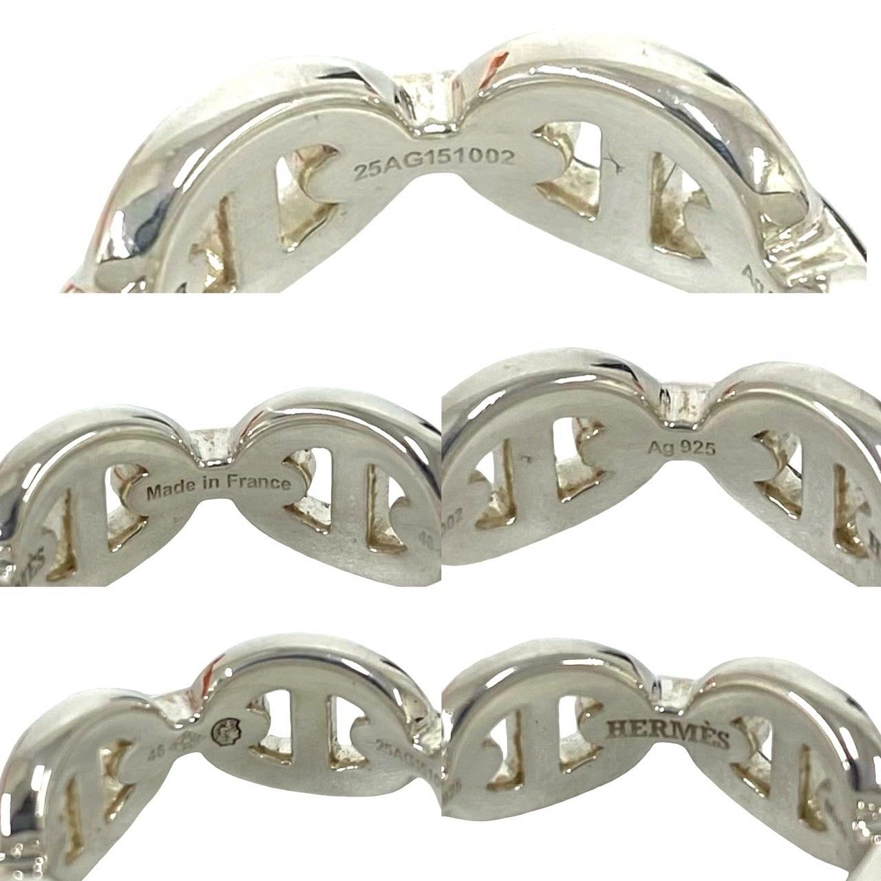 Hermes Enchainee Ring 925 Sterling Silver — view 3