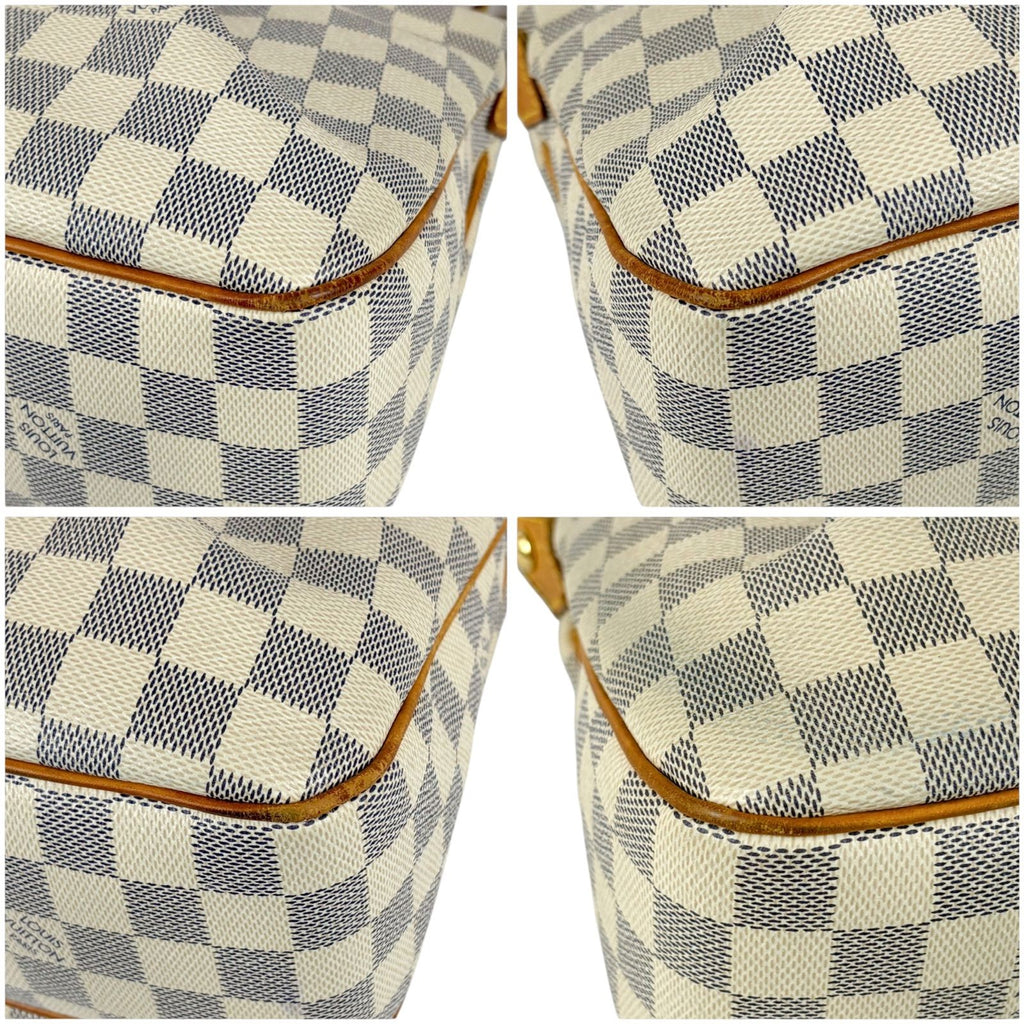 Louis Vuitton Syracuse PM Cross Belt Bag Damier Azur Leather — view 7