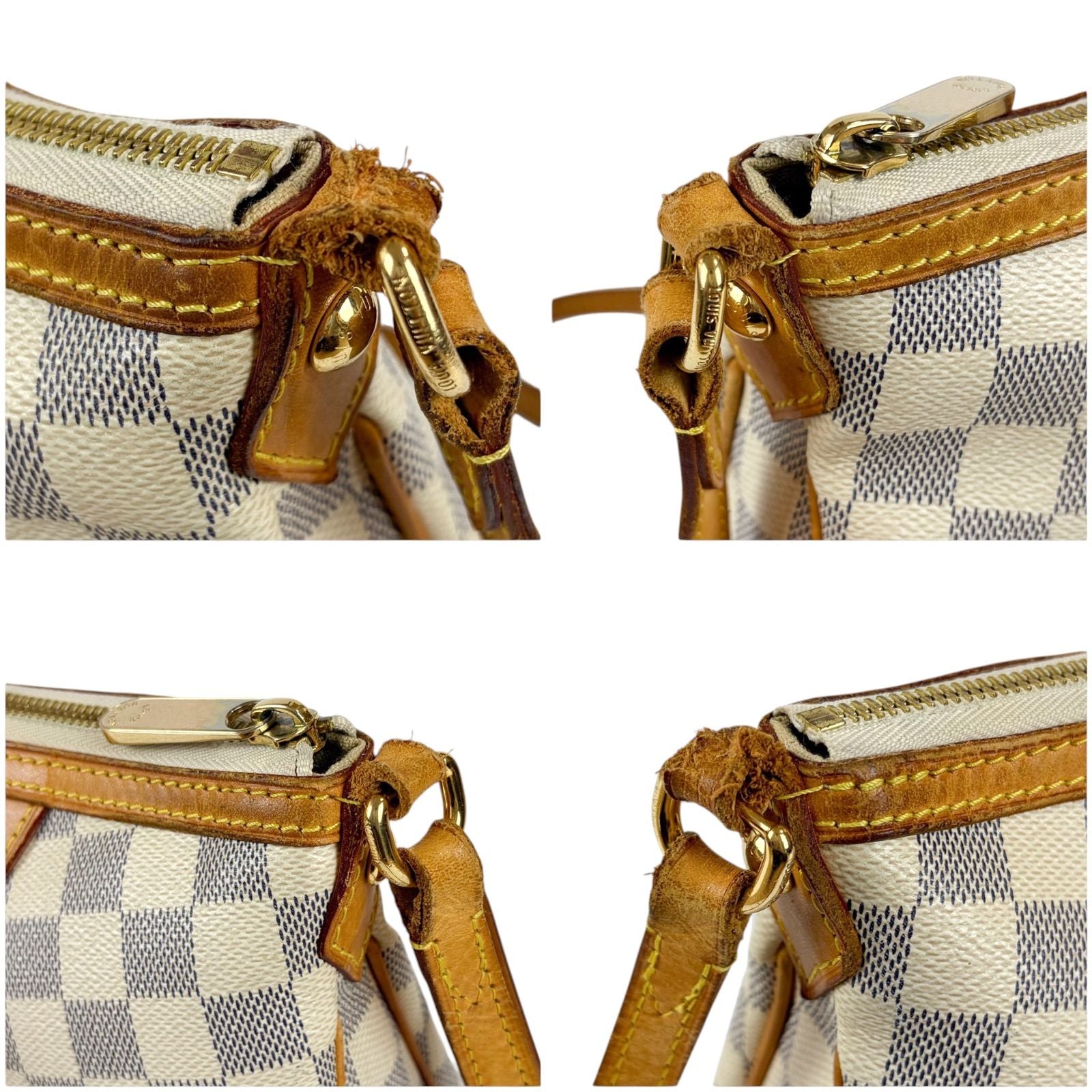 Louis Vuitton Syracuse PM Cross Belt Bag Damier Azur Leather — view 6