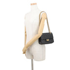 Chanel Chain Shoulder Bag Quilted 2.55 Mini Aged Calf Leather Black — view 4