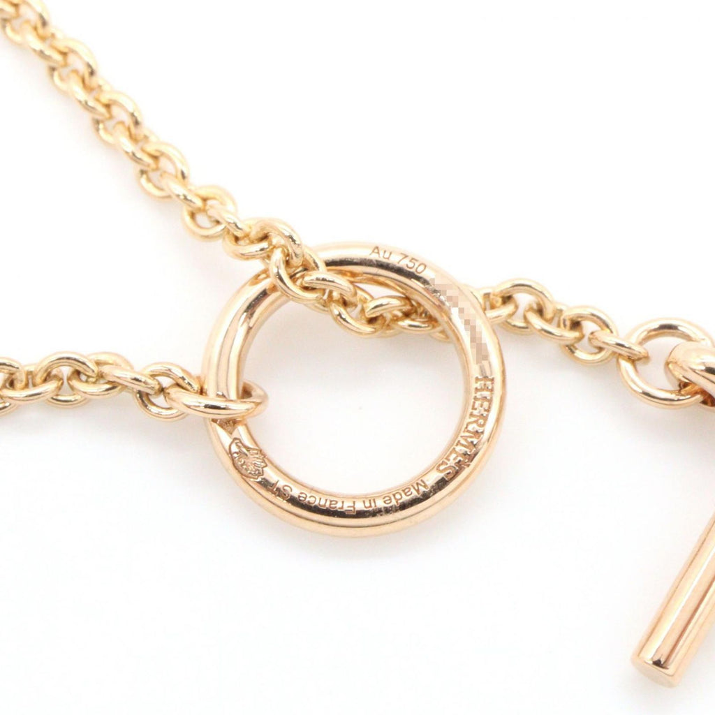 Hermes Necklace Vertege Coule TPM 39.5 41.5 cm 18k Pink Gold Diamond — view 4