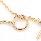 Hermes Necklace Vertege Coule TPM 39.5 41.5 cm 18k Pink Gold Diamond — view 4