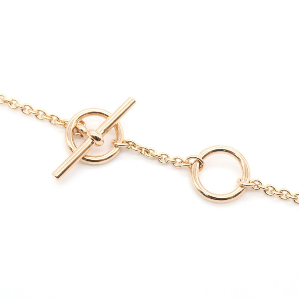 Hermes Necklace Vertege Coule TPM 39.5 41.5 cm 18k Pink Gold Diamond — view 3