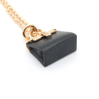 Hermes Necklace Amulet Kelly Black Jade 38 40 cm 18k Pink Gold Shade — view 5