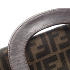 Fendi Tote Zucca Brown Black Canvas Leather — view 5