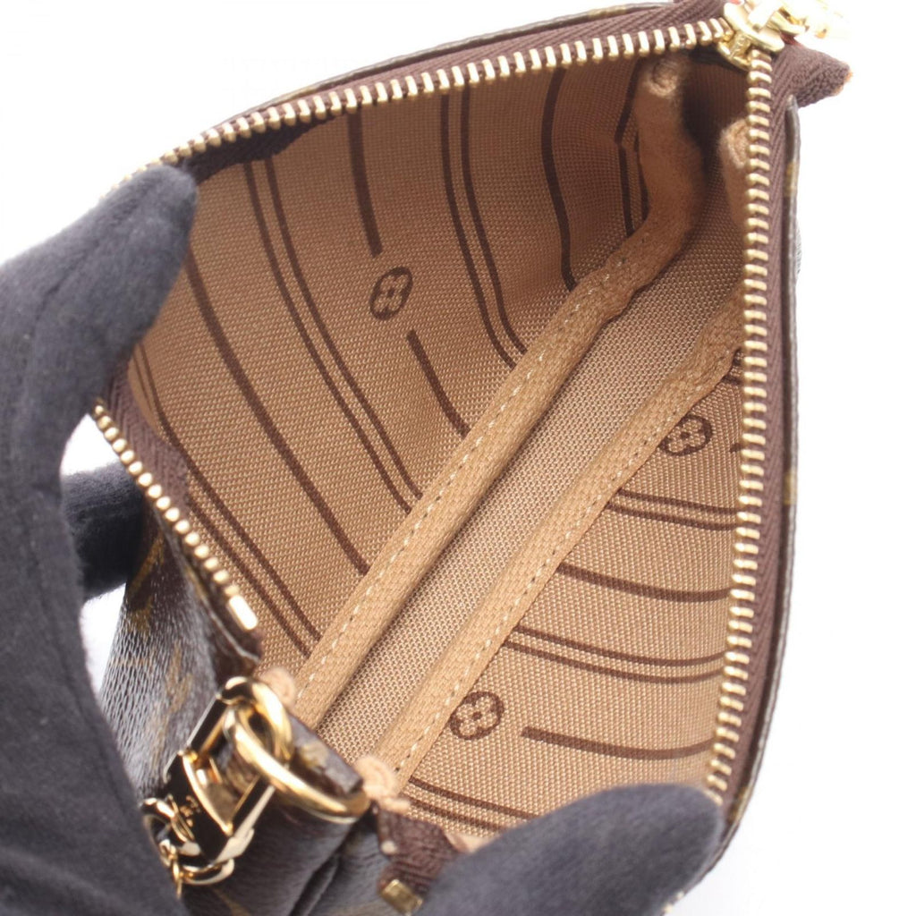 Louis Vuitton Handbag Mini Pochette T&b Canvas Leather T&b — view 3