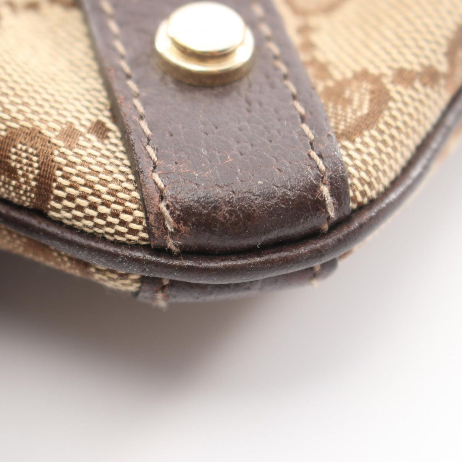Gucci Shoulder Bag Abbey GG Canvas Beige Dark Brown — view 5