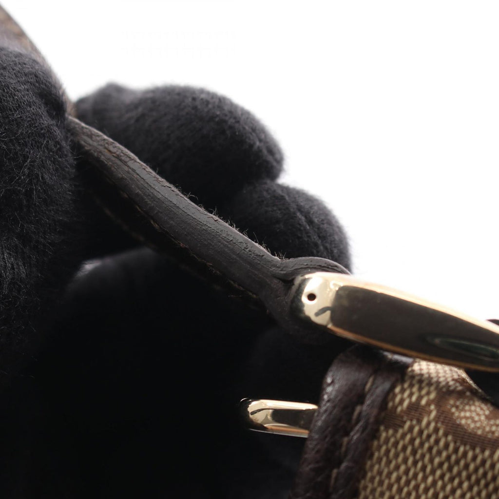 Gucci Shoulder Bag Abbey GG Canvas Beige Dark Brown — view 8