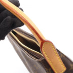 Louis Vuitton Shoulder Bag Looping MM Canvas Leather — view 7