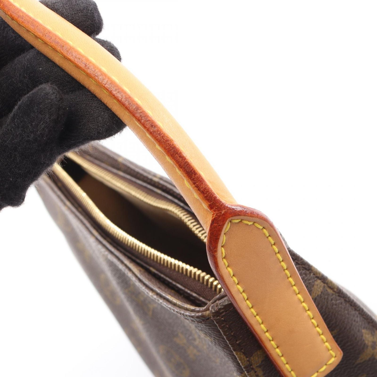 Louis Vuitton Shoulder Bag Looping MM Canvas Leather — view 7