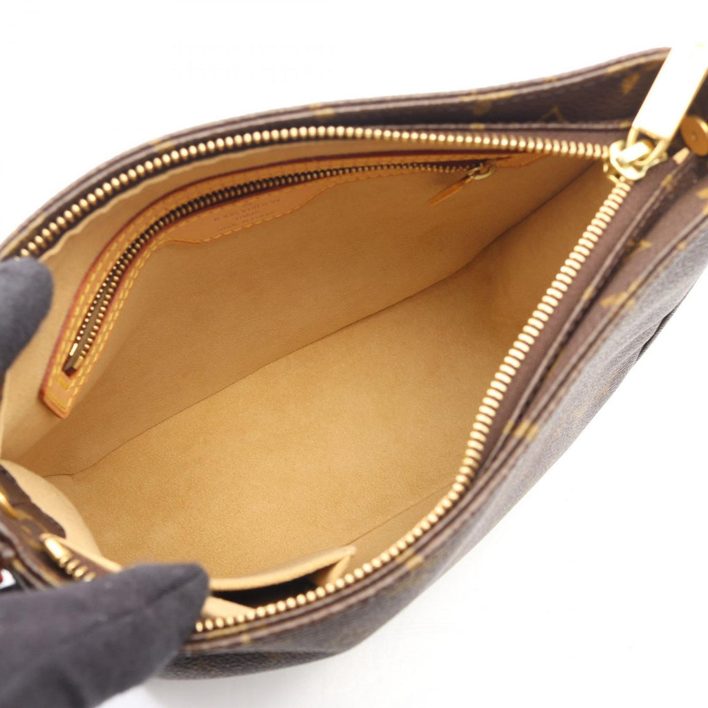 Louis Vuitton Shoulder Bag Looping MM Canvas Leather — view 3