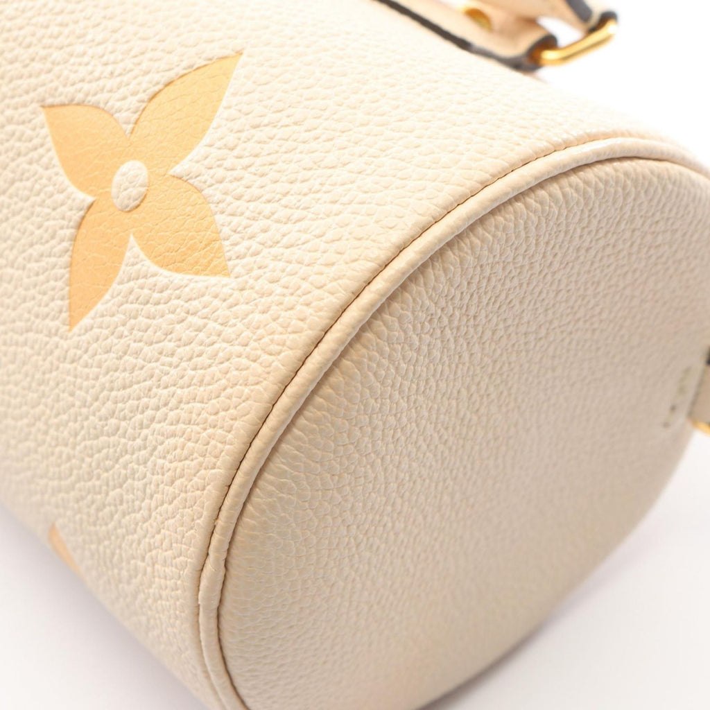 Louis Vuitton Handbag Papillon BB 2-Way Cream Saffron Leather — view 5