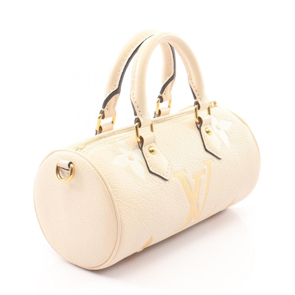 Louis Vuitton Handbag Papillon BB 2-Way Cream Saffron Leather — view 2