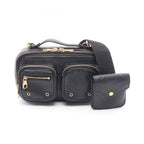 Louis Vuitton Shoulder Bag Utility Crossbody 2-Way Noir Leather