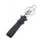 Louis Vuitton Charm Dragonne Noir Leather Key Holder Aerogram