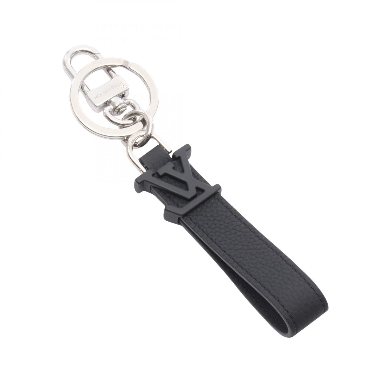 Louis Vuitton Charm Dragonne Noir Leather Key Holder Aerogram — view 2