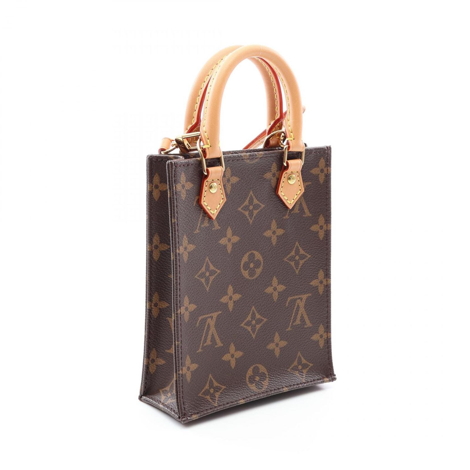 Louis Vuitton Handbag Petite Sac Plat 2-Way Canvas Leather — view 2