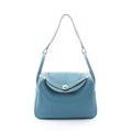 Hermes Shoulder Bag Lindy 30 Blue Jean Leather