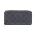 Louis Vuitton Round Wallet Zippy Noir Leather