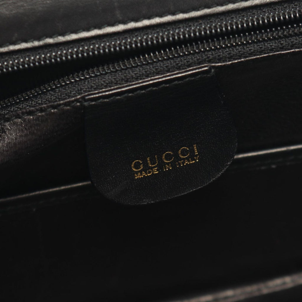 Gucci Handbag Bamboo 2-Way Black Leather Shoulder — view 4