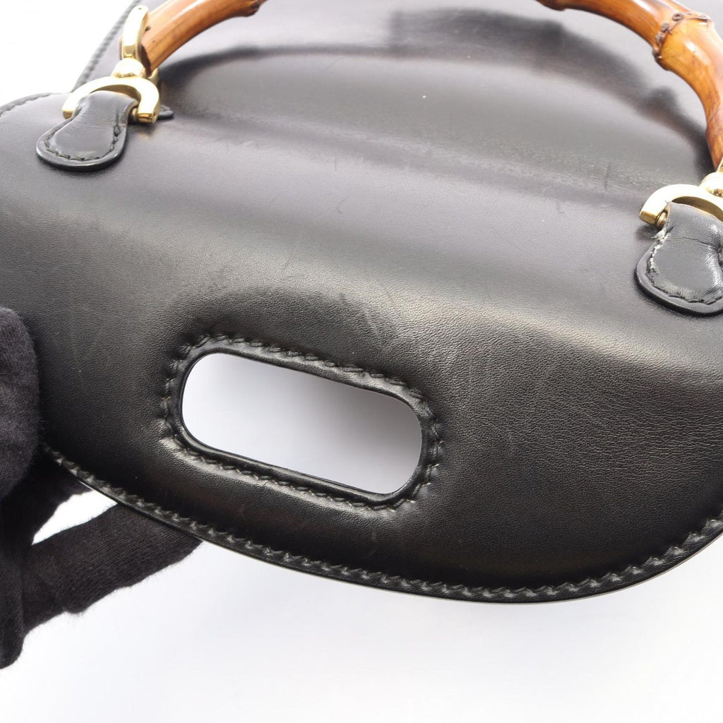 Gucci Handbag Bamboo 2-Way Black Leather Shoulder — view 7