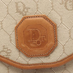 Dior Shoulder Bag Honeycomb Beige Canvas Leather — view 6