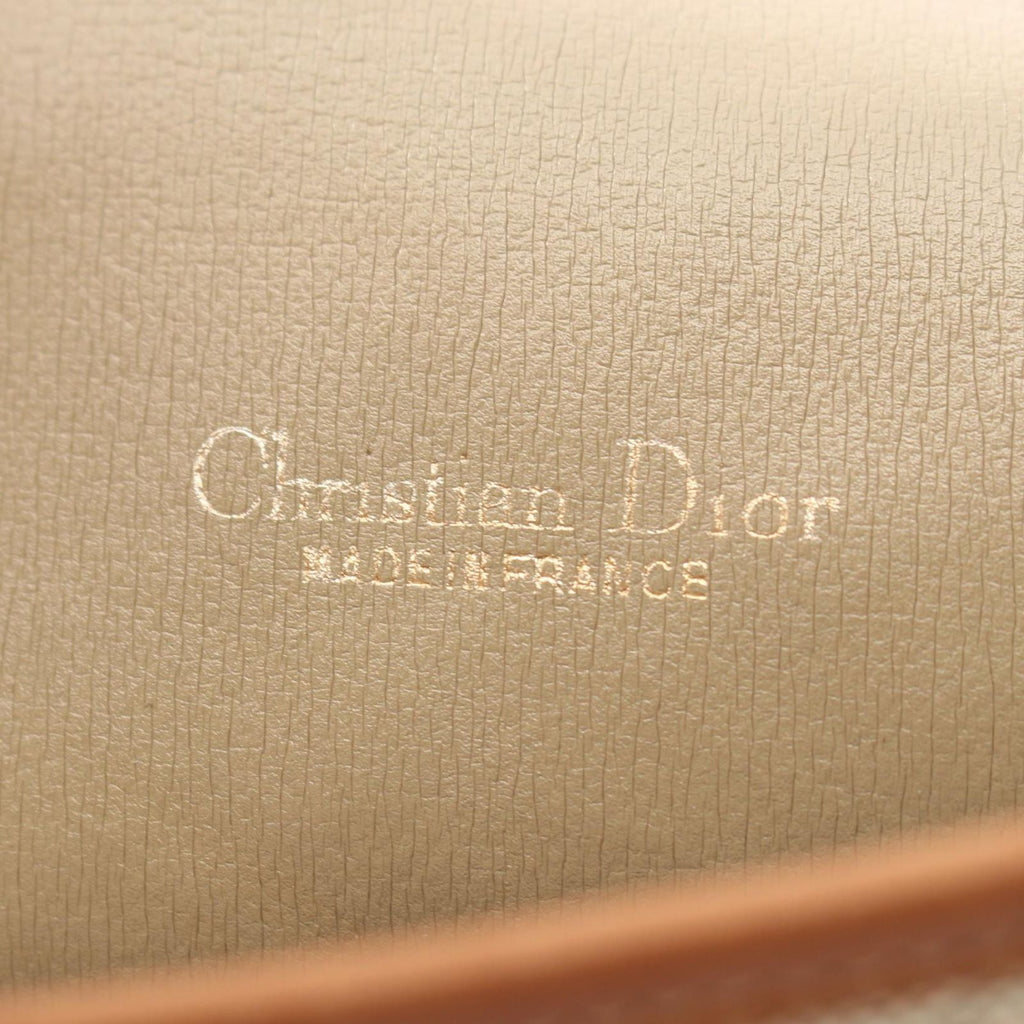 Dior Shoulder Bag Honeycomb Beige Canvas Leather — view 4
